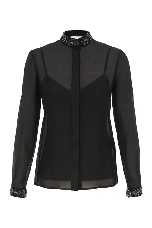 Hypnotic Jeweled Body Shirt | Black - Zimmermann