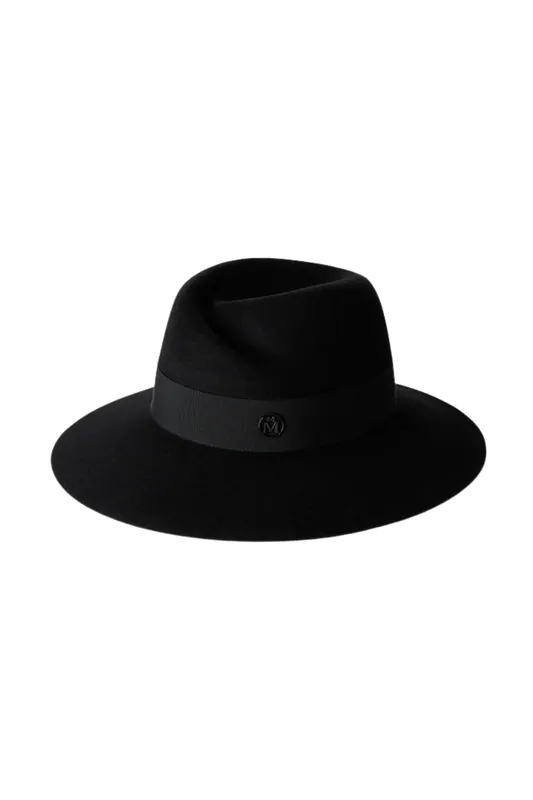 Virginie Felt Fedora Hat | Black - Maison Michel
