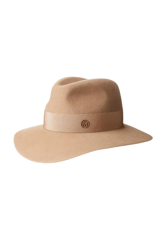 Henrietta Felt Fedora Hat | Camel - Maison Michel