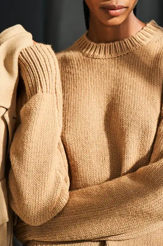 Porter Crewneck Sweater | Camel - Kulson