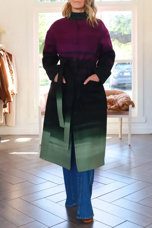 Fernanda Oversized Wool Melton Coat | Borealis - Ulla Johnson