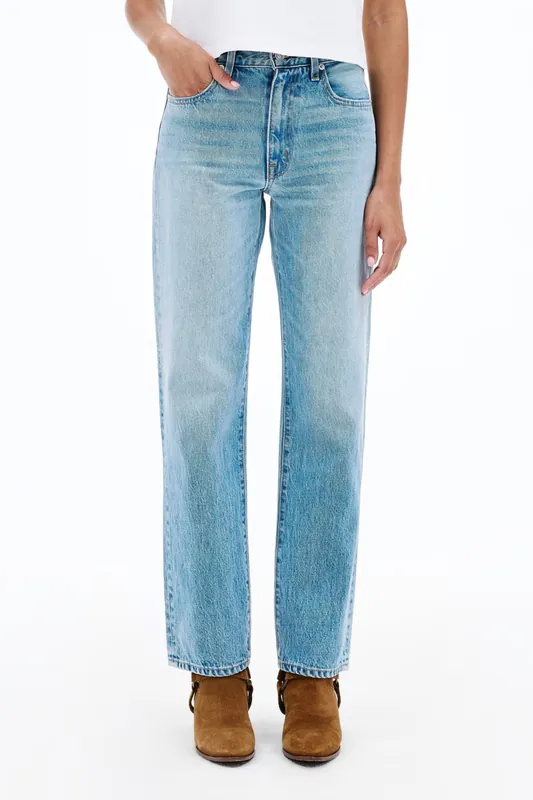 Kendra High Rise Straight Jean | Back To Zero - SLVRLAKE
