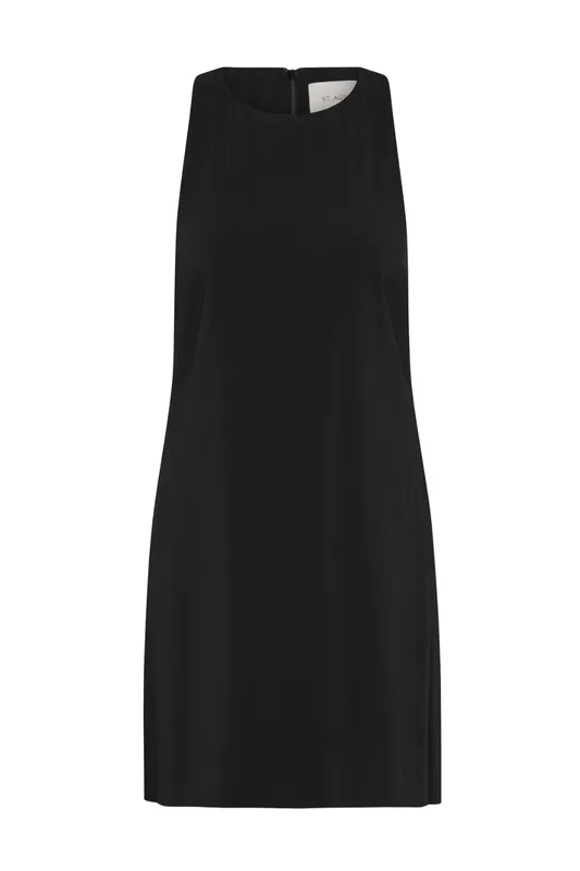 Cut Away Shift Dress | Black - St. Agni