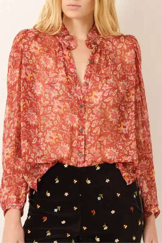 Annabel Sunset Ember Shirt | Orange Sunset - Alix of Bohemia