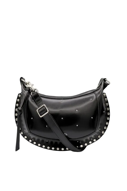 Oskan Moon Bag | Black/Silver - Isabel Marant
