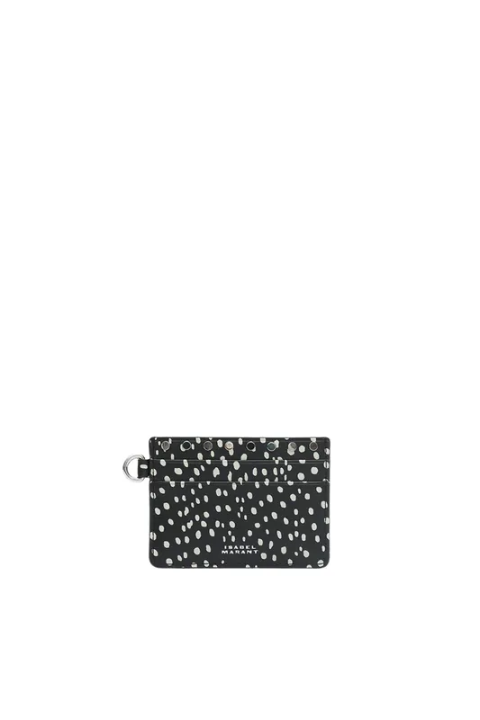 Card Holder | Black/Ecru - Isabel Marant