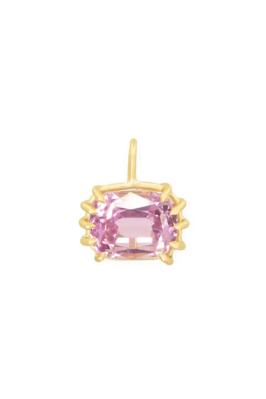 East West Kunzite Basket Pendant - Erin Cuff Jewelry