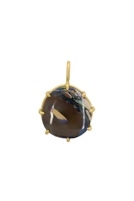 Matrix Opal Basket Pendant - Erin Cuff Jewelry