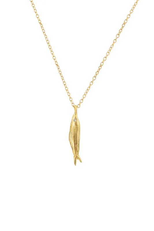 Engraved Pesca Necklace | Striped - Erin Cuff Jewelry