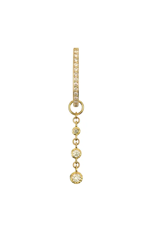 Classic Hammered Bezel Charm - Three Stories Jewelry