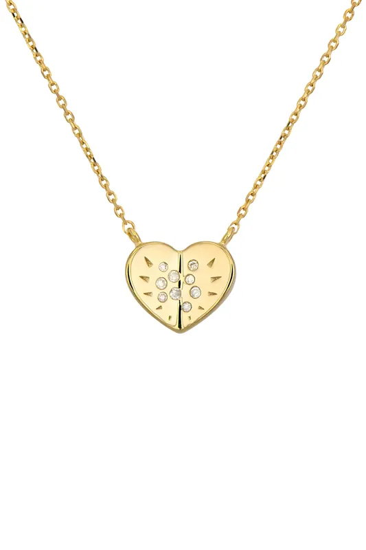 Small Love Explosion Heart Necklace - Three Stories Jewelry