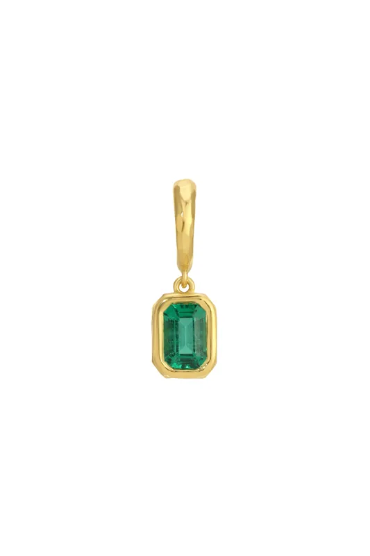 Hidden Gem Pendant | Emerald Cut Emerald - Octavia Elizabeth