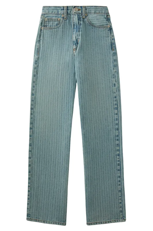 Aiden Jean In Herringbone Selvedge | Faded Blue - Road To Nowhere