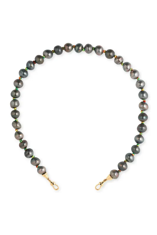 Mauli Tahiti Pearl Necklace | Black 37cm - Marie Lichtenberg