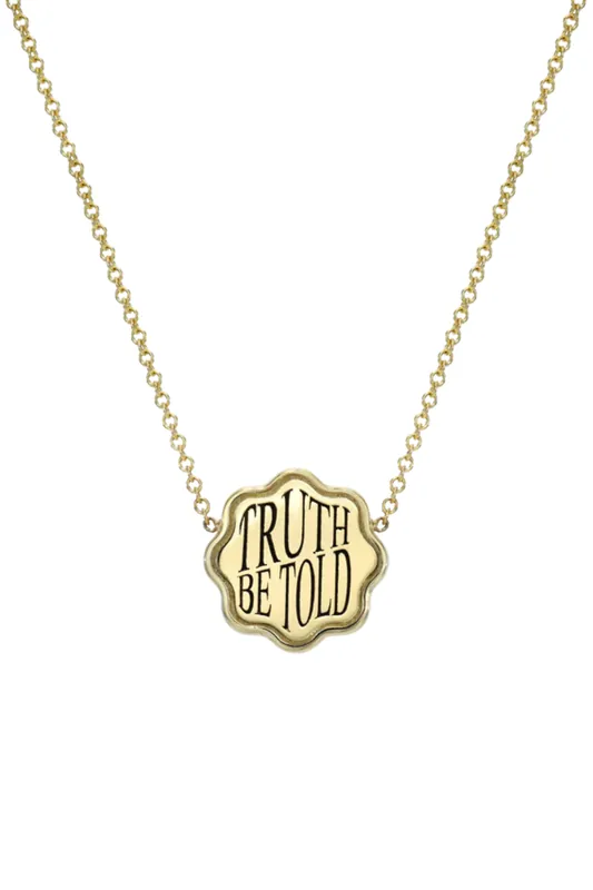 Petite Talisman Signet Pendant Necklace | Truth - Retrouvai