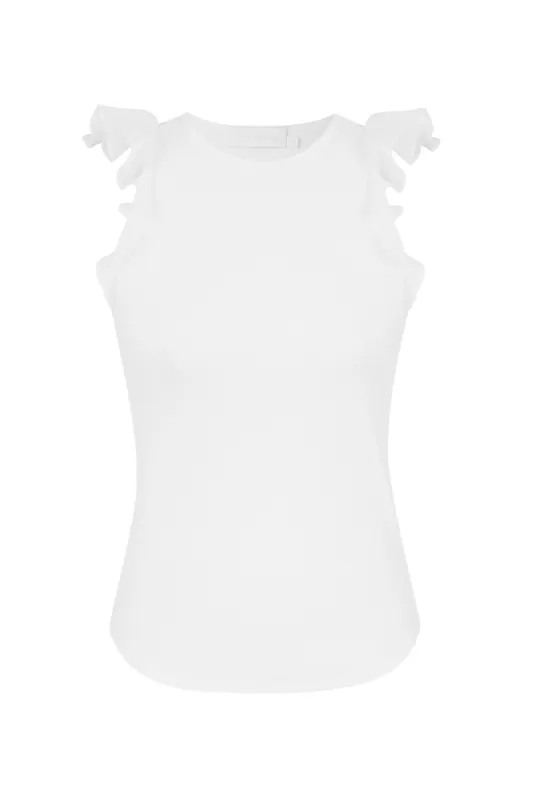 Awaken Frill Tank | Ivory - Zimmermann