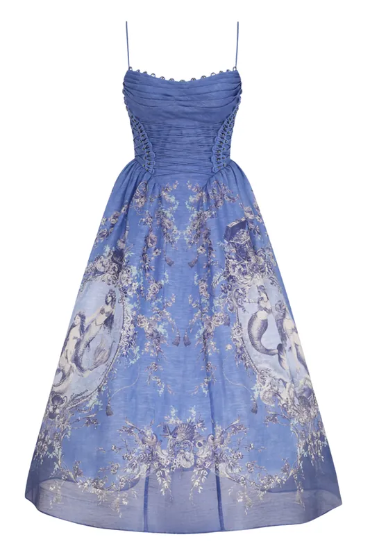 Rebellion Mermaid Picnic Dress | Blue Mermaid - Zimmermann