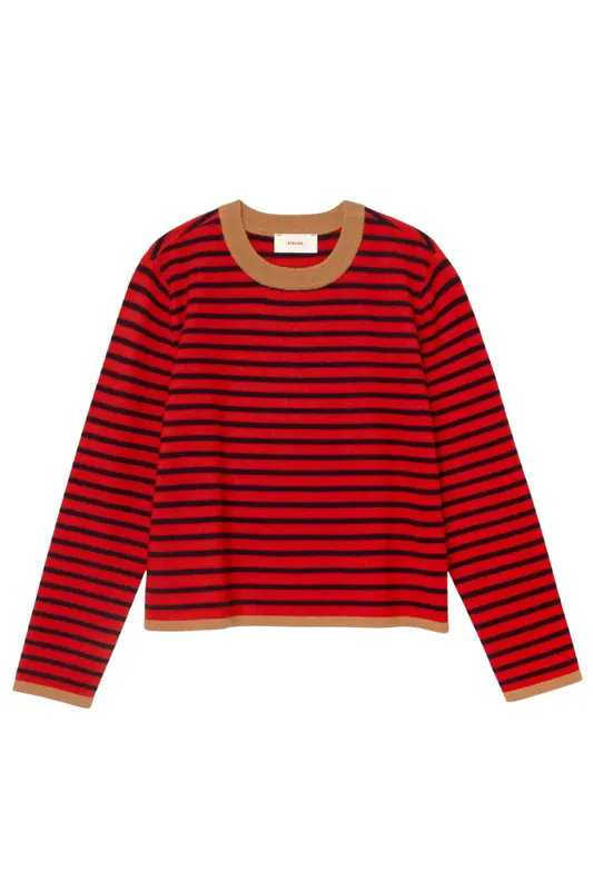 Maxwell Sweater | Red Stripe - XIRENA