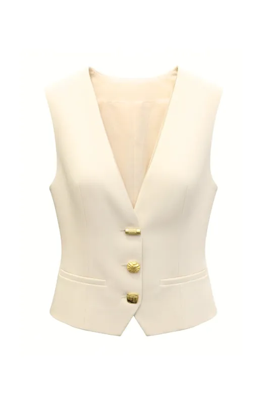 Anita Waistcoat | Butter - Françoise