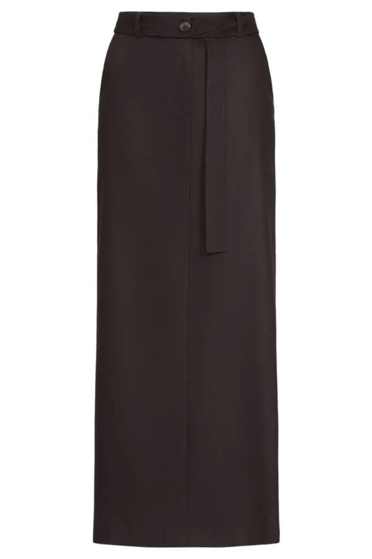 Slit Skirt | Chocolate - TWP