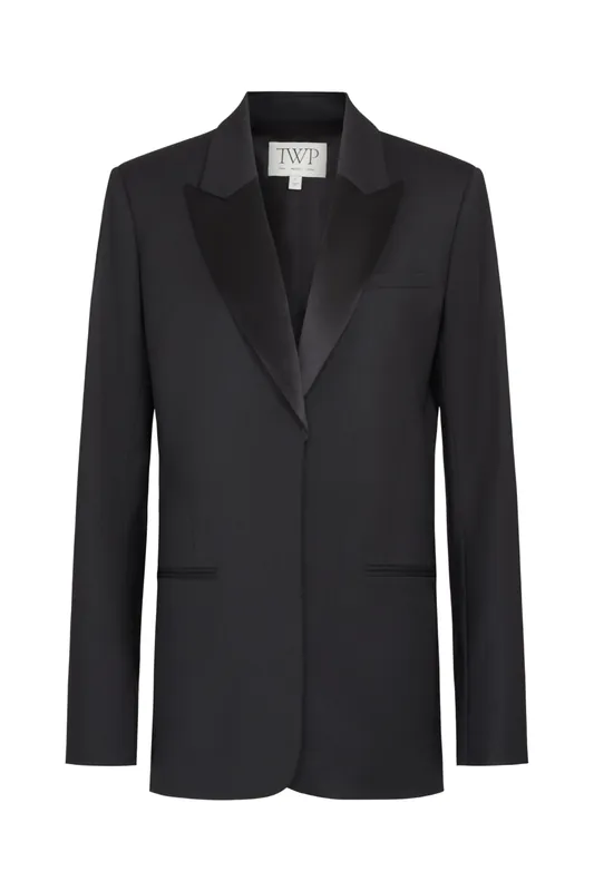Sweet Pea Blazer With Tux | Black - TWP