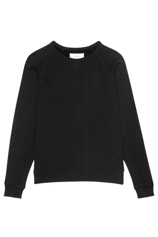 The Fleece Rookie Sweatshirt | Almost Black - The Great.
