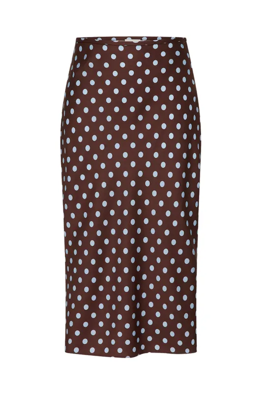 Leo Skirt | Chocolate Polka Dot - Posse
