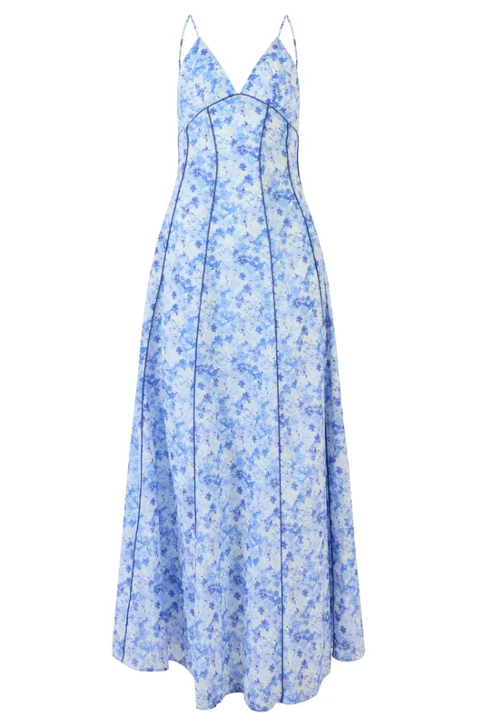 Cami Maxi Dress | Blue Multi - Rosie Assoulin