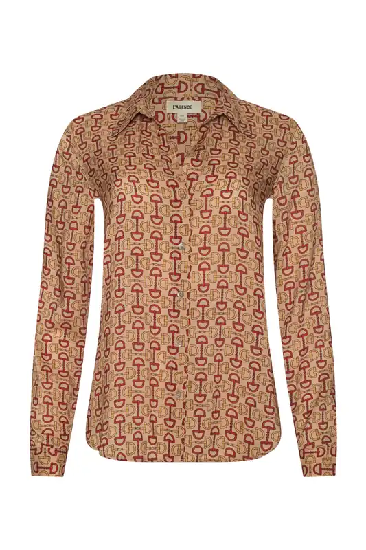 Holly Blouse | Multi Allover Horse Bit - L'Agence