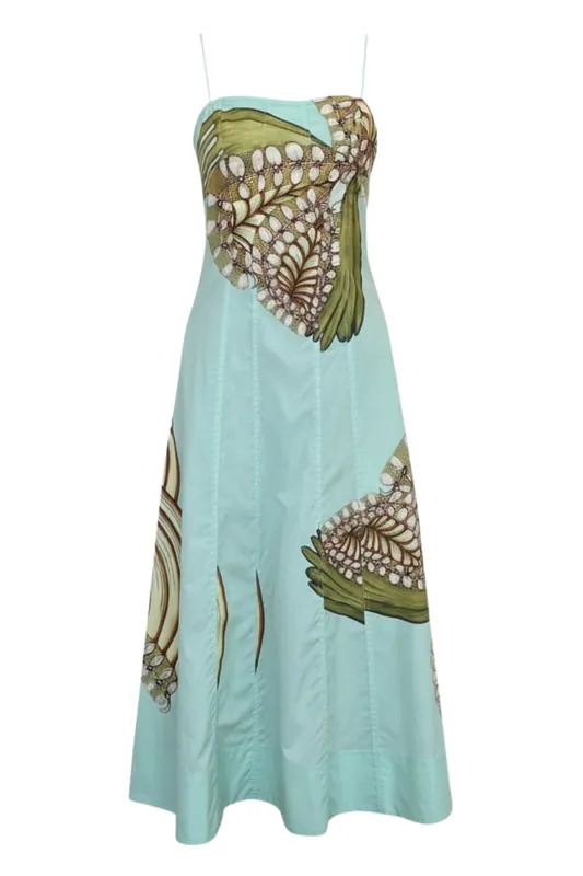 Vesela Cami Midi Dress | Water Blossoms - Ulla Johnson