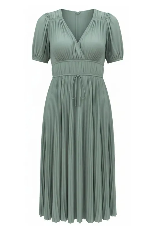 Audra Puff Sleeve Dress | Sea Glass - Ulla Johnson