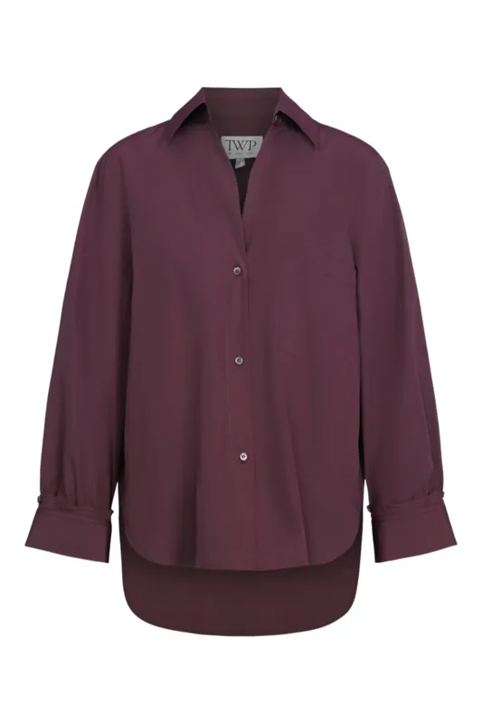 Next Morning Shirt | Mauve Wine - TWP