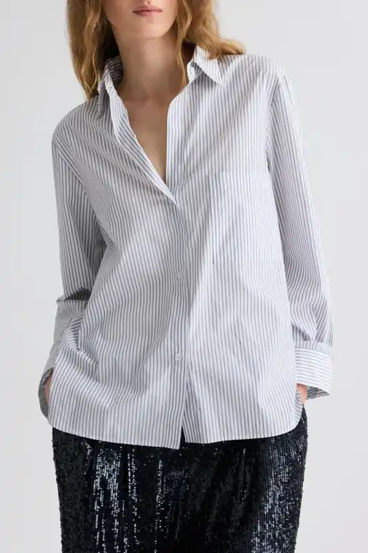 Next Morning Shirt | White/Midnight - TWP