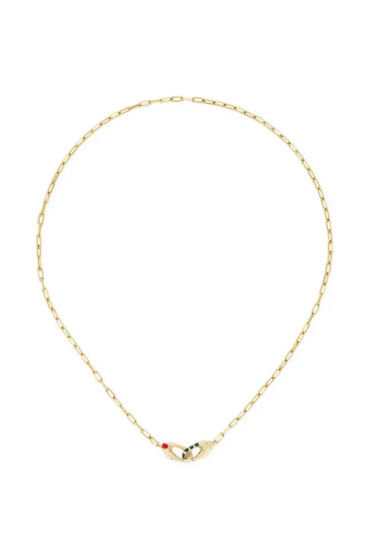 Paperclip Stripe Chain | 16" - Ben