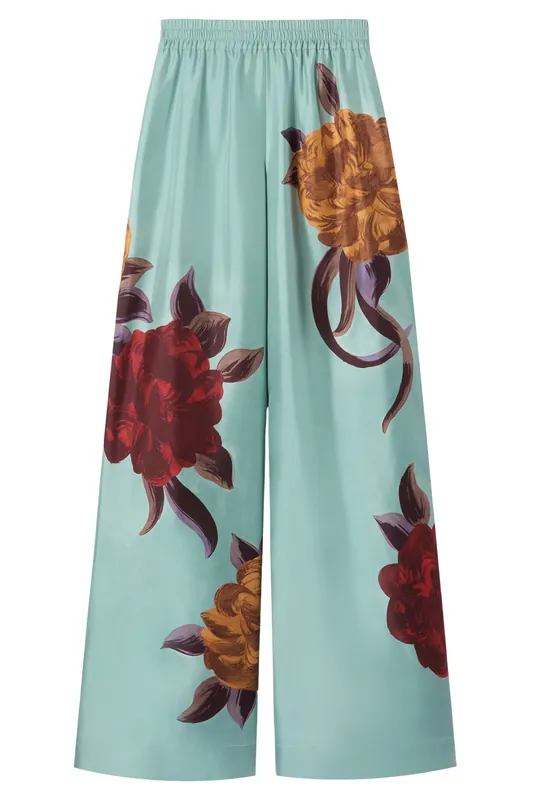 Palazzo Pants | Peony Placeé - La DoubleJ