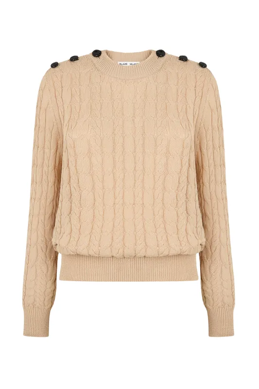 Round Neck Sweater | Ket Sabbia - BLAZÉ MILANO