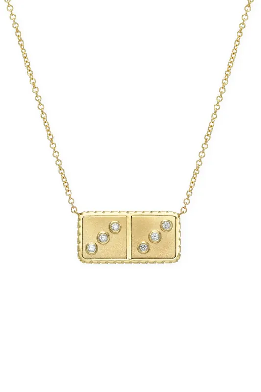Petite Domino Pendant Necklace | All Gold - Retrouvai