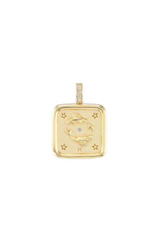 Mini Pisces Zodiac Pendant - Sorellina