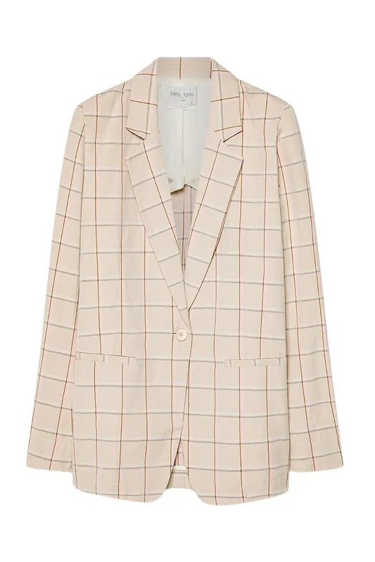 Tartan Boxy Jacket | Peonia - Forte Forte