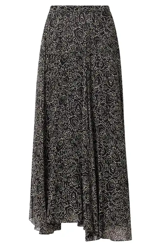 Lycia Skirt | Black / Ecru - Isabel Marant