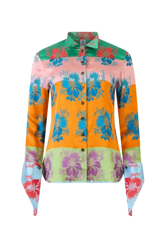 French Cuff Button Up Shirt | Rainbow - Rosie Assoulin