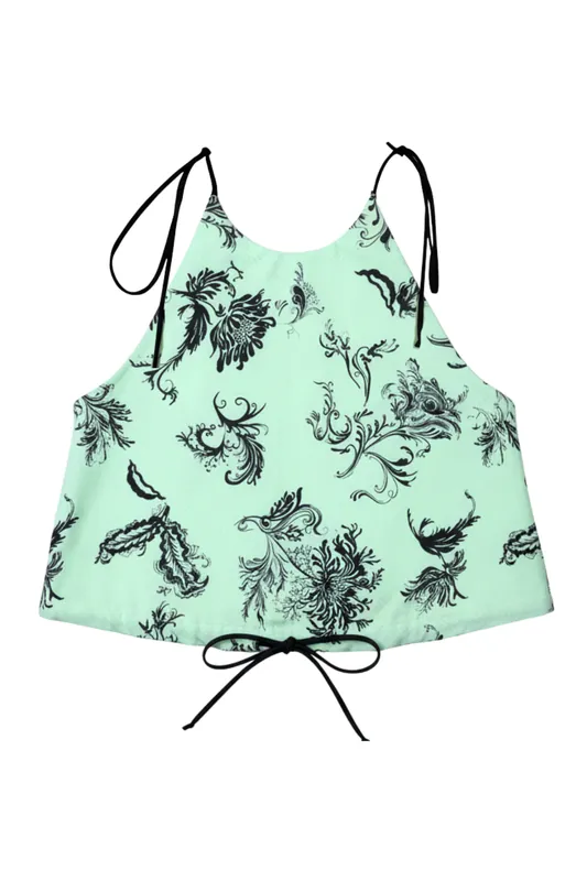 Draw Me Closer Top | Sage - Rosie Assoulin
