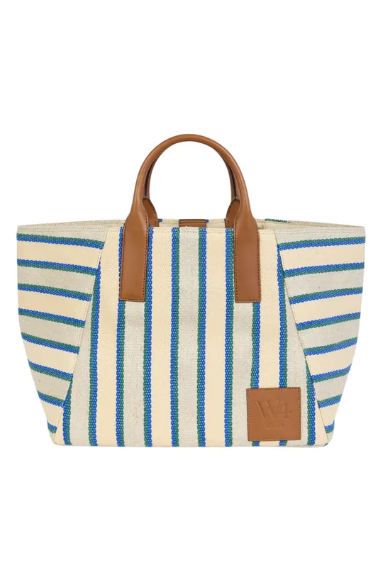 The Riviera Tote | Green Stripe - We-Ar4