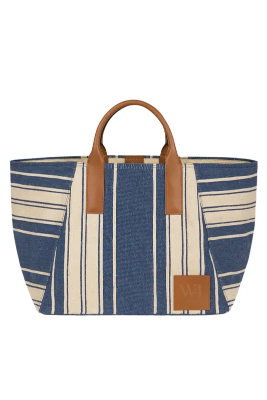 The Riviera Tote | Navy Stripe - We-Ar4