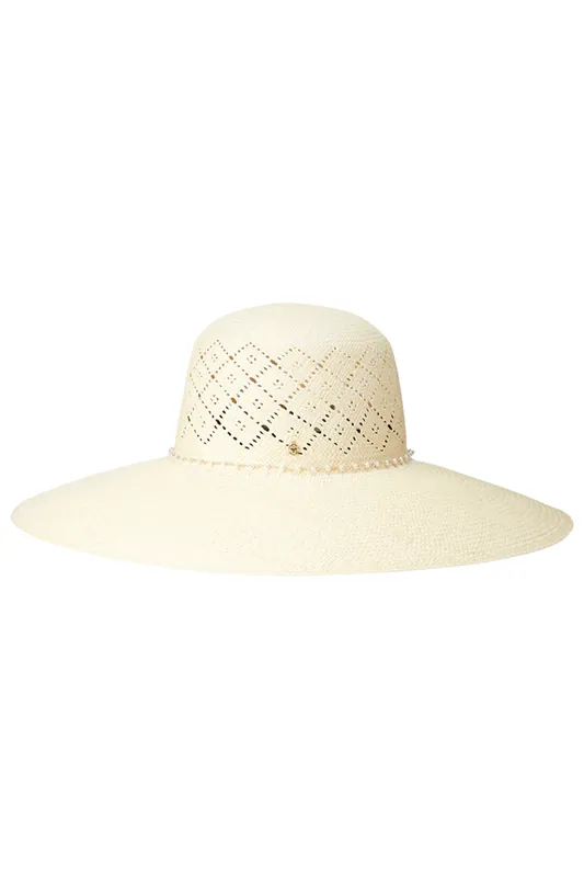 Blanche Doily Hat | Natural - Maison Michel