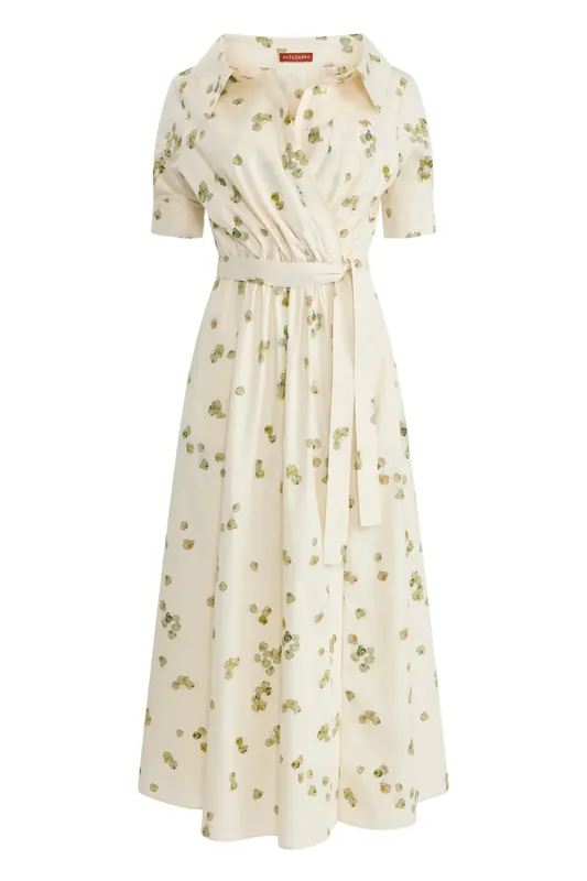 Lydia Dress | Ivory Allover Petals - Altuzarra