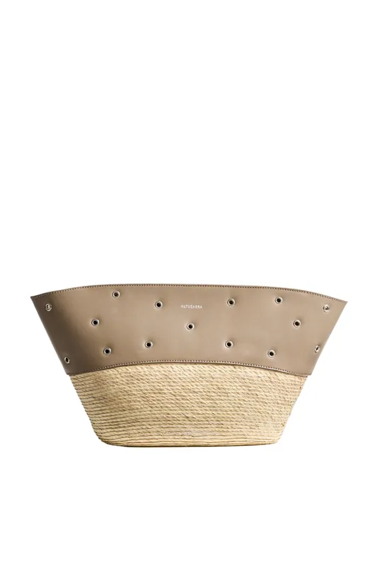 Basket Clutch | Tahini/Silver - Altuzarra