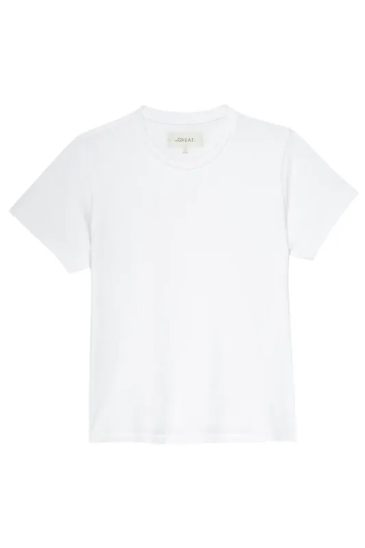 The Little Tee | True White - The Great.