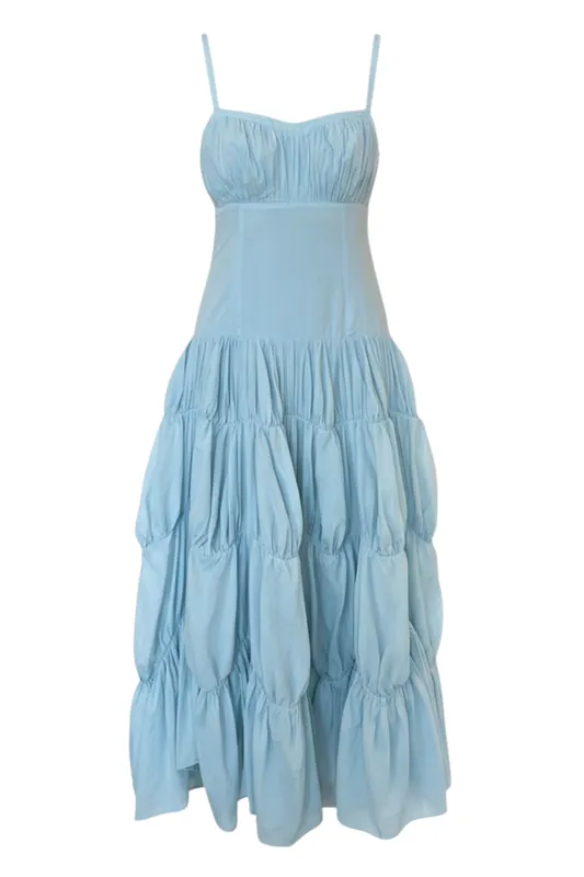 Emmalina Midi Dress | Adriatic - Ulla Johnson