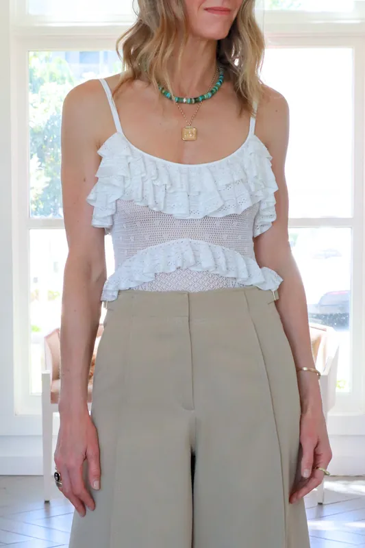 Bania Knit Bodysuit | Pearled Ivory - Ulla Johnson